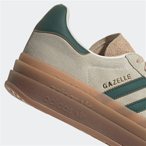 adidas gazelle bold grün beige|Adidas originals gazelle.